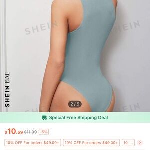 Shein Mint Blue Bodysuit